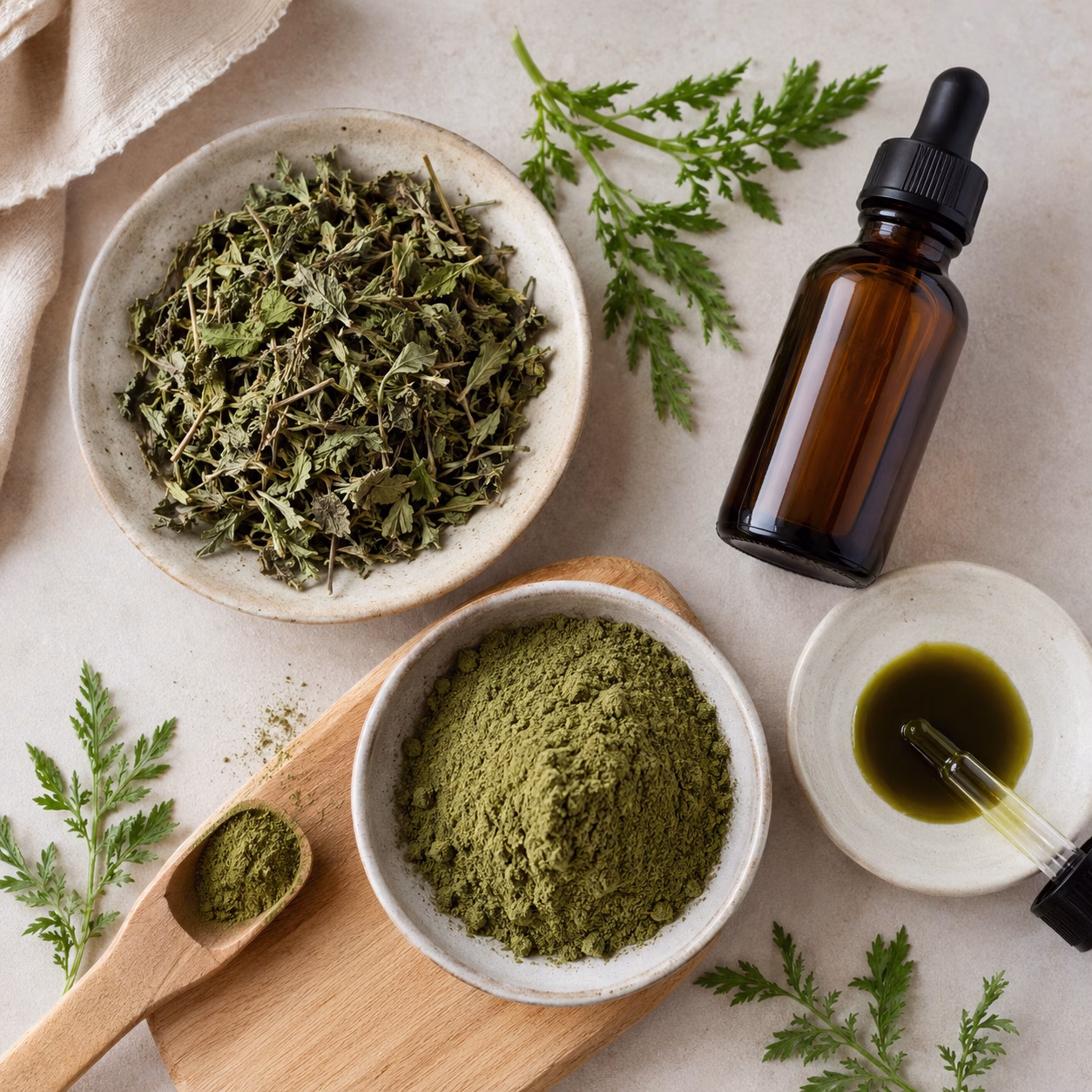 Artemisia annua Pulver: Unterschied zu Blättern und Extrakten einfach erklärt